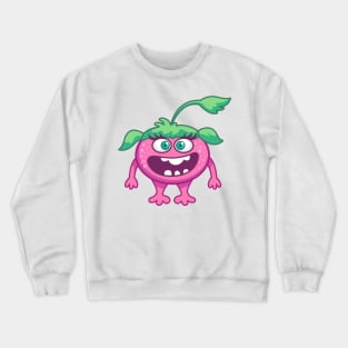 cute pink monster female Crewneck Sweatshirt